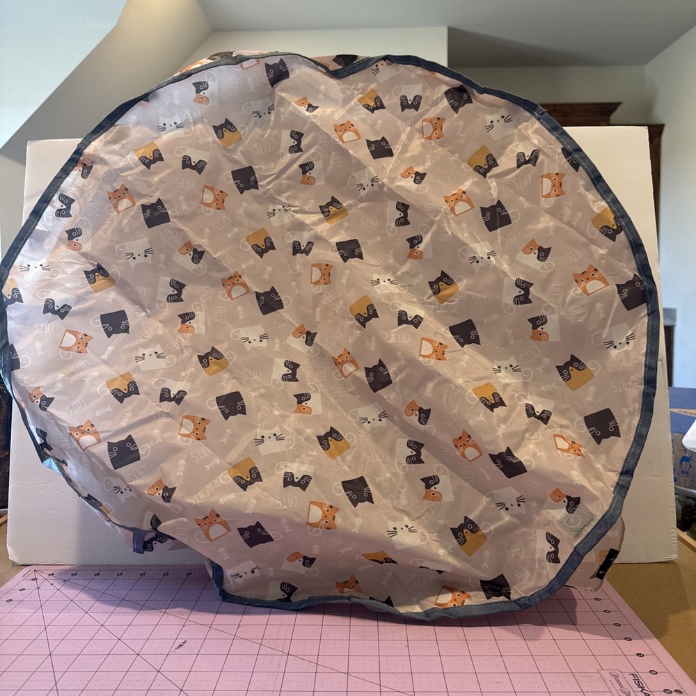 Cat Play Mat Toy Interactive 360 Deg Rotation Reduce Boredom Pouching Toy Part